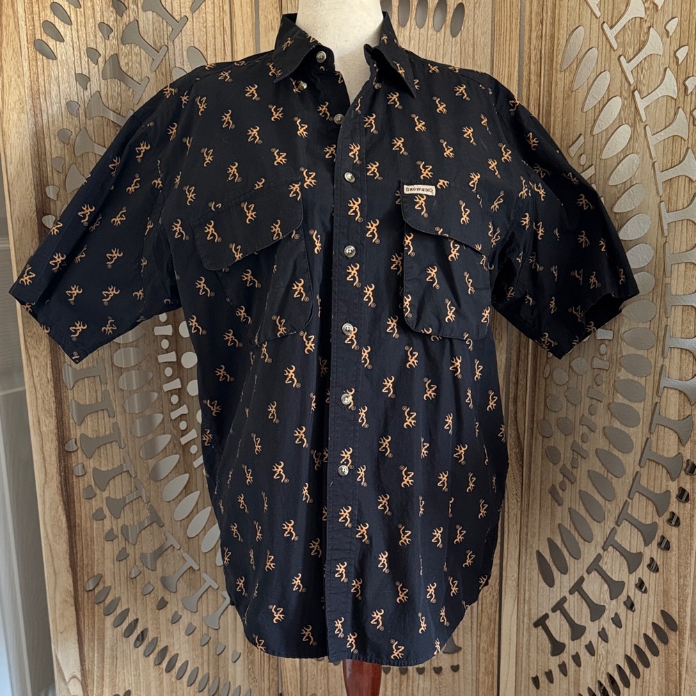 Browning 100% Cotton Button-Up Shirt with Vents